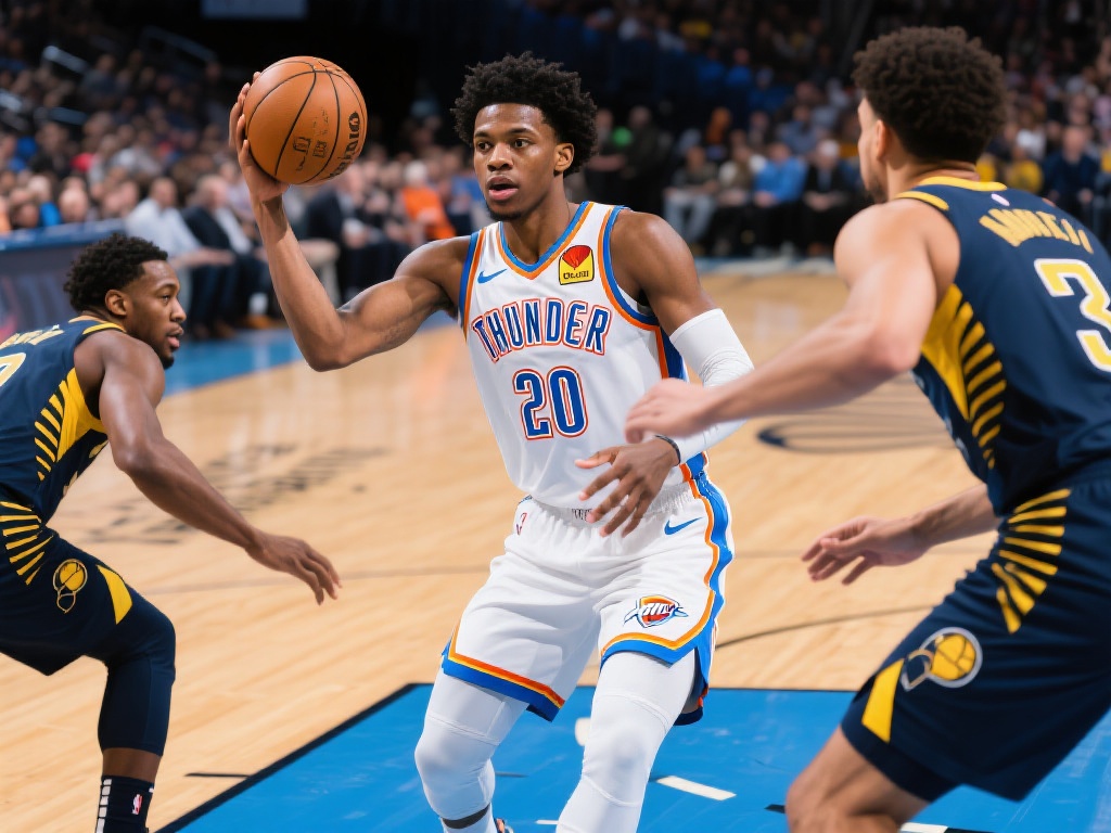 雷霆大战步行者总决赛6月12日杰伦威廉姆斯出彩集锦