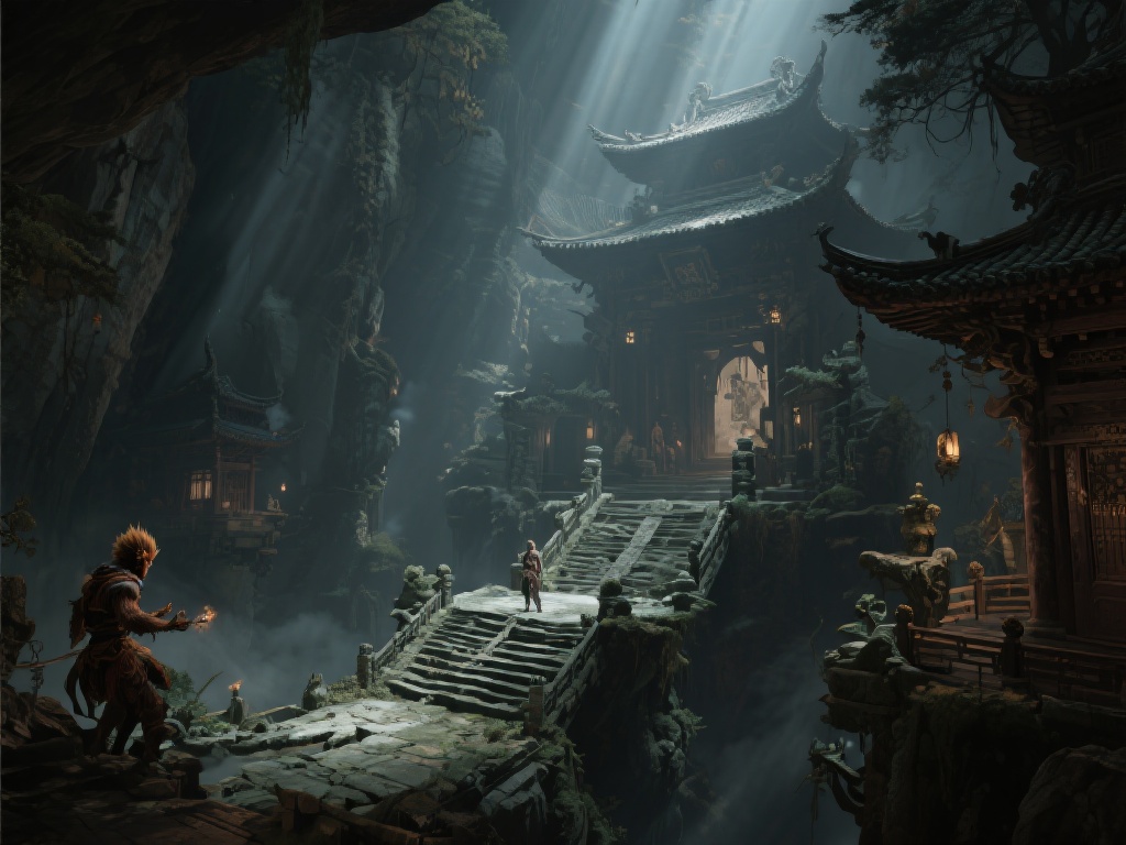 《黑神话：悟空》美术总监杨奇发布新图展现神秘意境