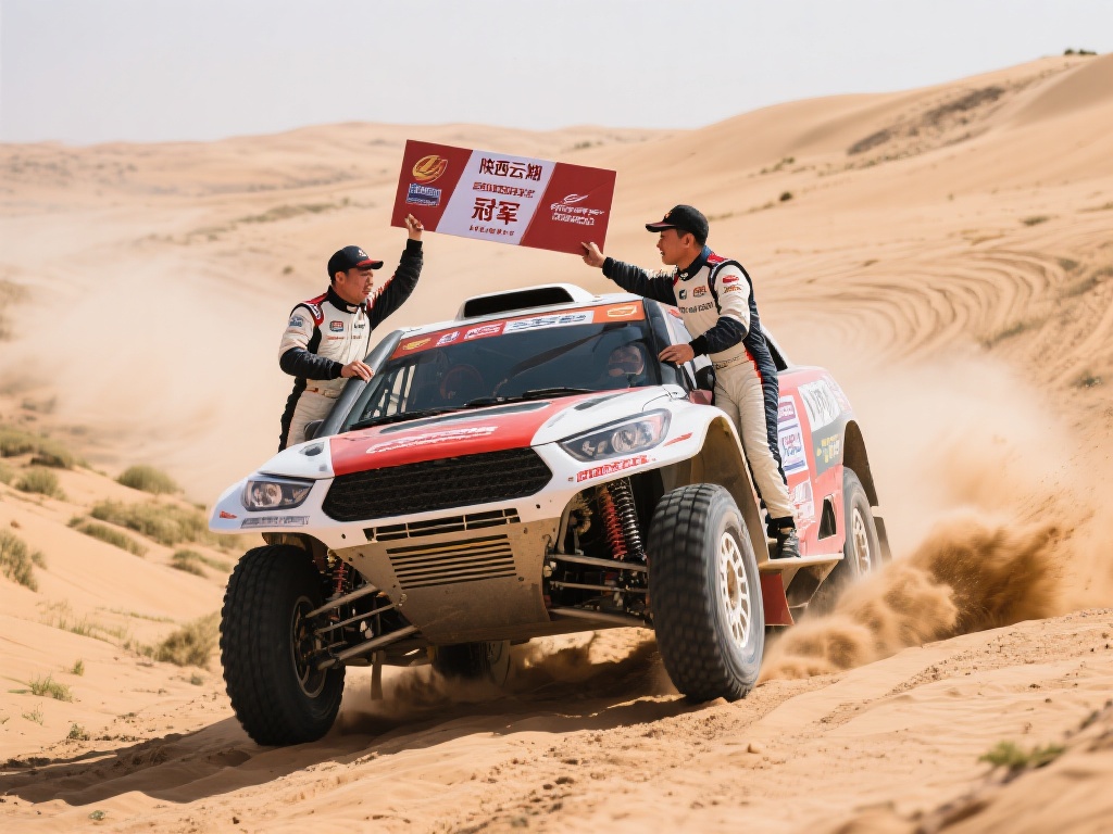 越野拉力赛叶城开幕 陕西云翔勇夺第一 作为夺冠的车队,陕西云翔表现出的实力绝不